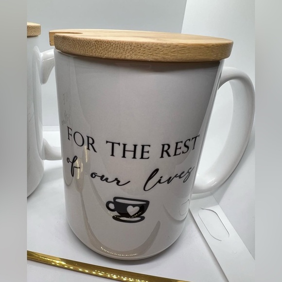 Personalized Wedding Mug, Newlywed Couple Gift, Custom Mug Set - Picture 2 of 4